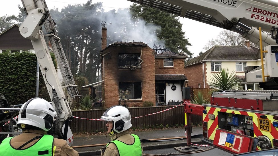 Man Charged With Arson After West Moors House Fire Bbc News