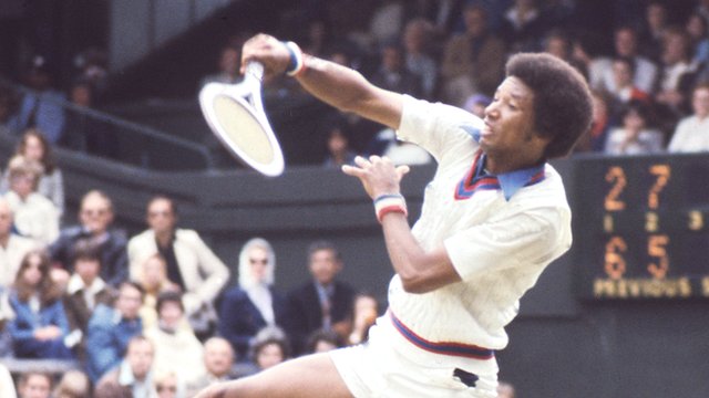 BBC Sport - Wimbledon: How Arthur Ashe became only black man to win title