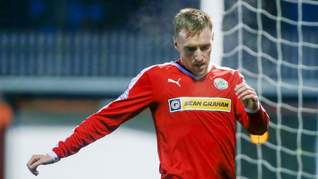 Cliftonville goal scorer Chris Curran