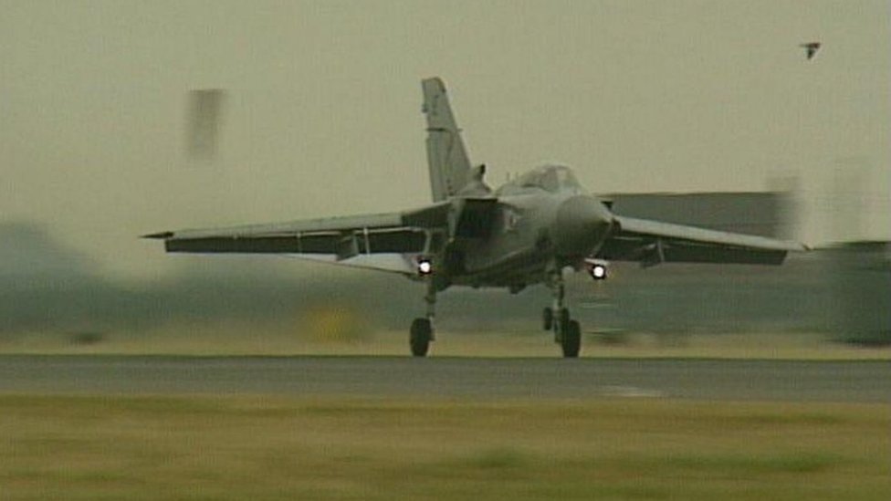 F3 Tornado MRCA aircraft in Saudi Arabia for the Gulf War