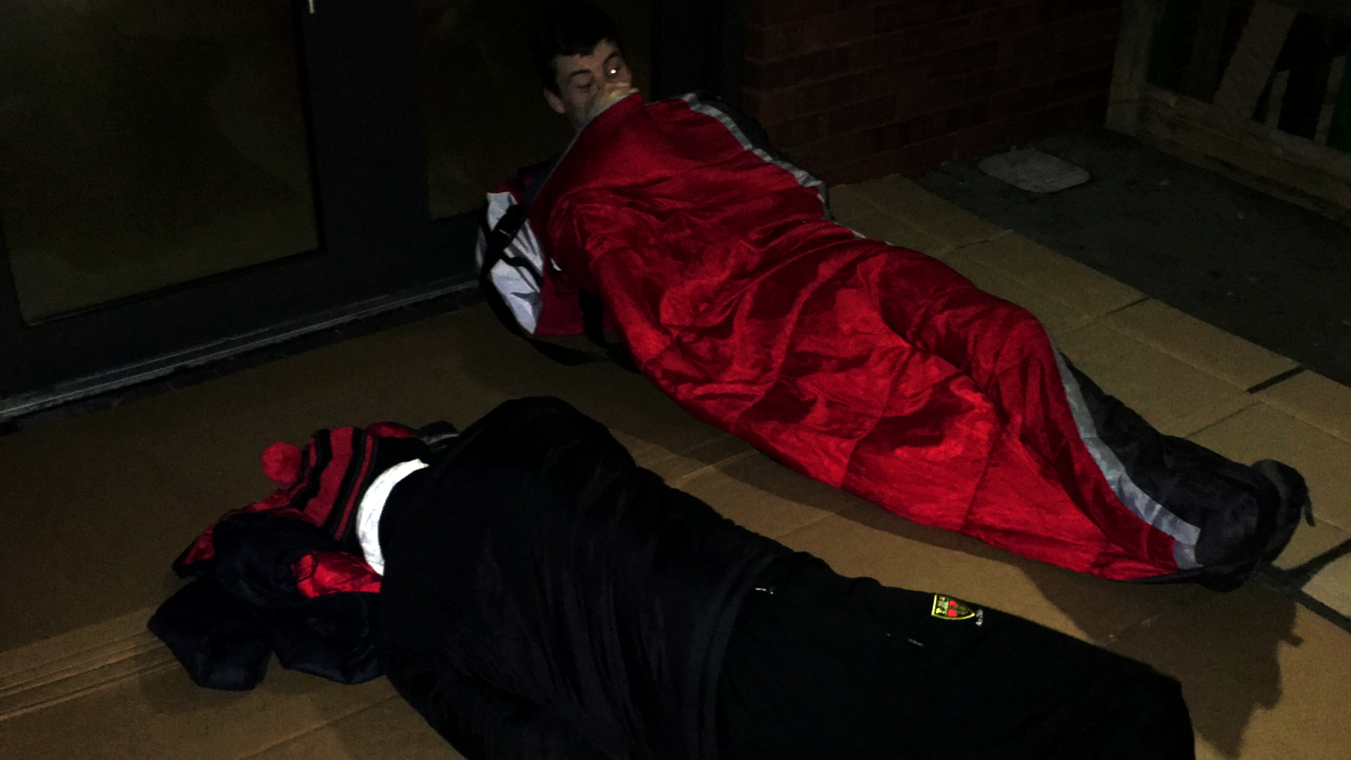Pupils try sleeping rough