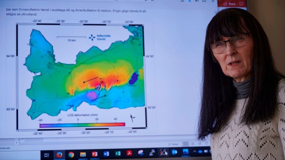 Kristin Vogfjord, directora de geociencia de la Oficina Meteorológica de Islandia