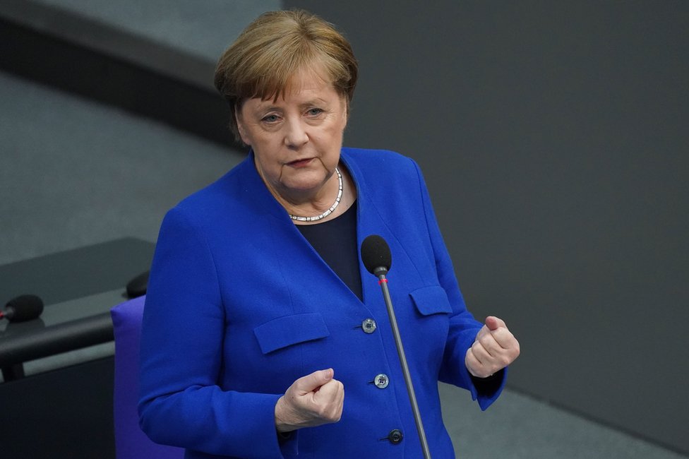 Канцлер Германии Ангела Меркель в парламенте в Берлине, 13 мая
