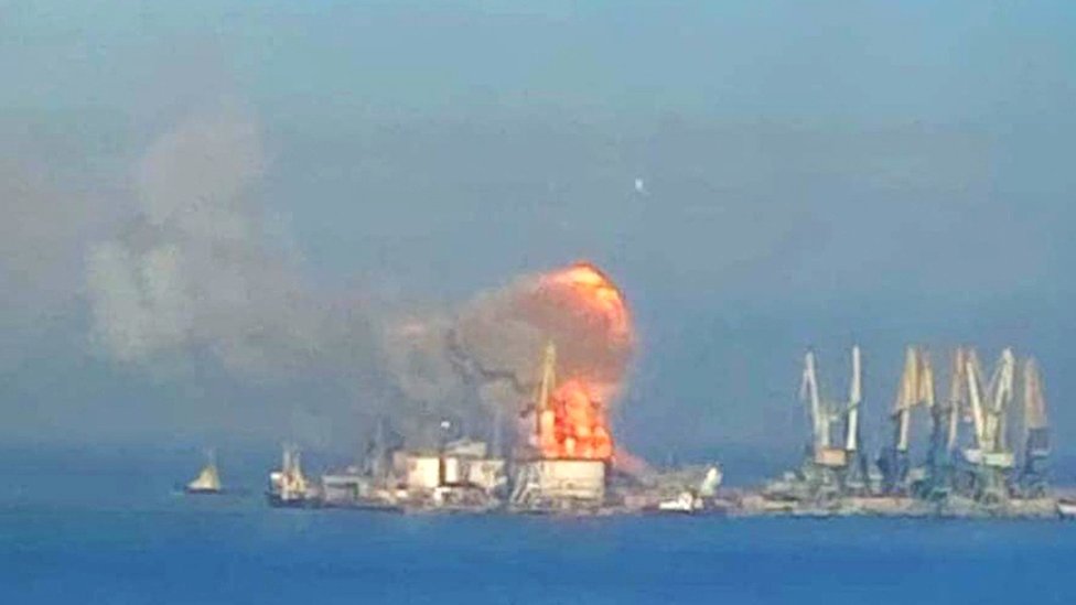 Explosión en el puerto de Berdyansk, Ucrania