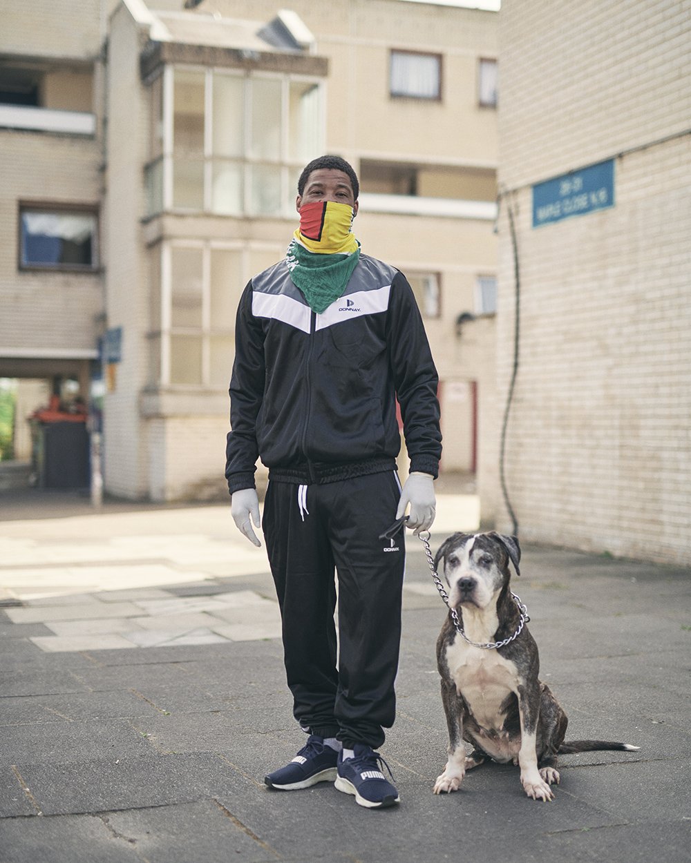 Man with his dog