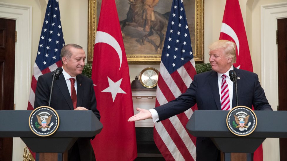 Erdoğan Trump el sıkışma