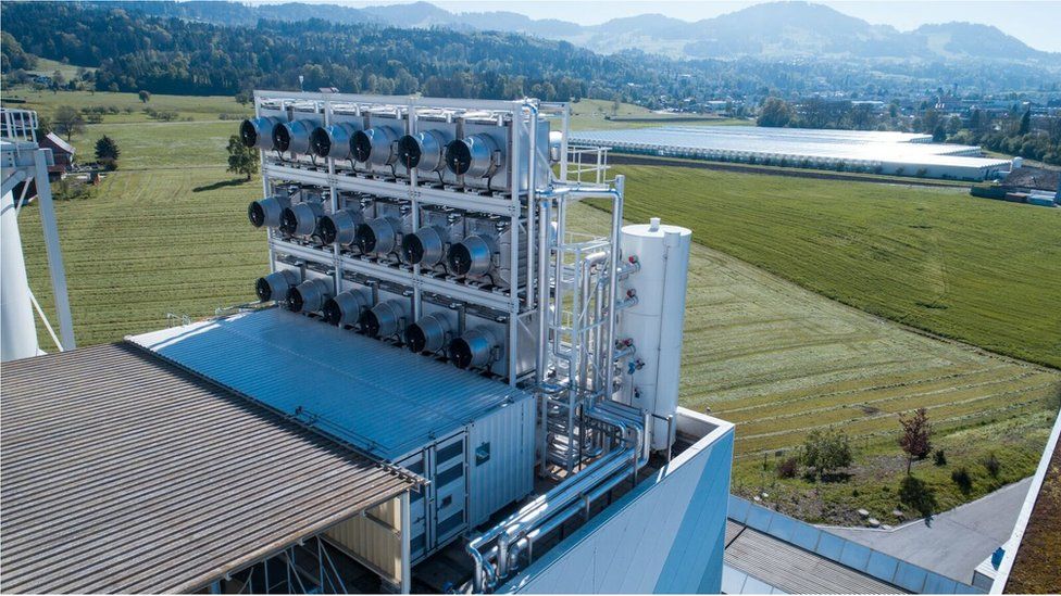 La máquina suiza de vanguardia que puede absorber CO2 de la atmósfera y  transformarlo en un producto útil - BBC News Mundo