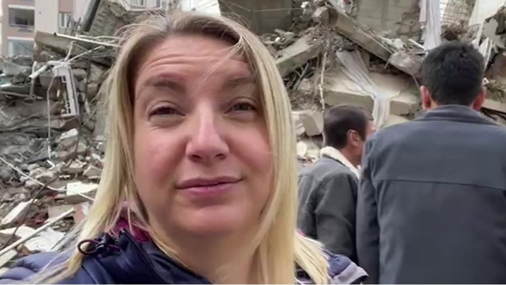 BBC on the scene of earthquake devastation in Turkey