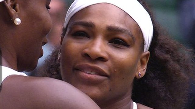 Serena Williams with her sister Venus