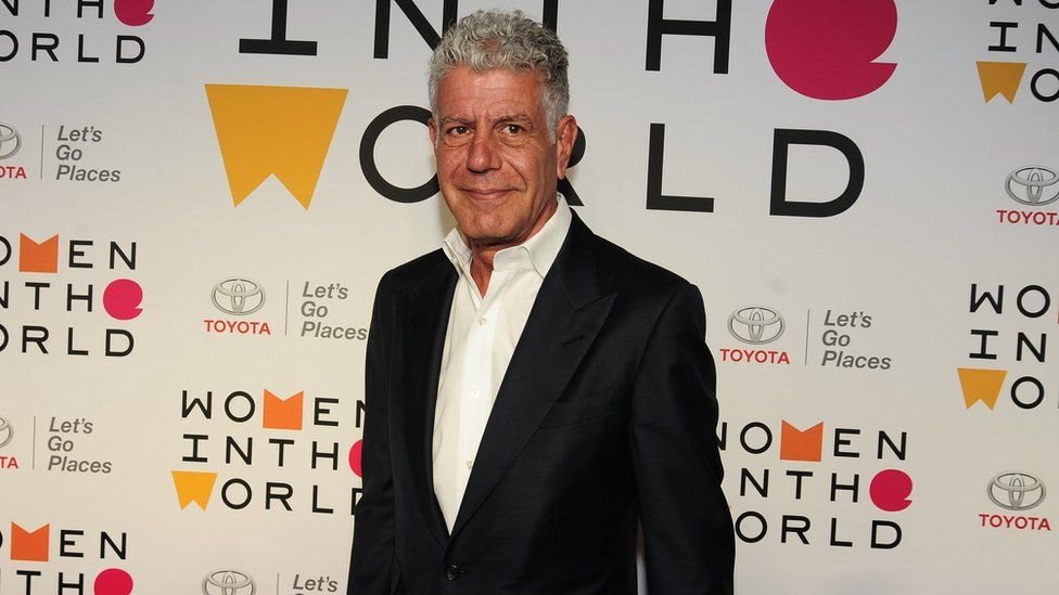 Anthony Bourdain in New York City in April
