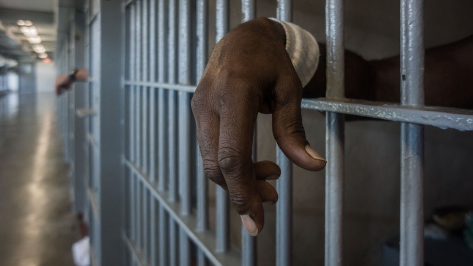Un preso en la carcel "Angola"