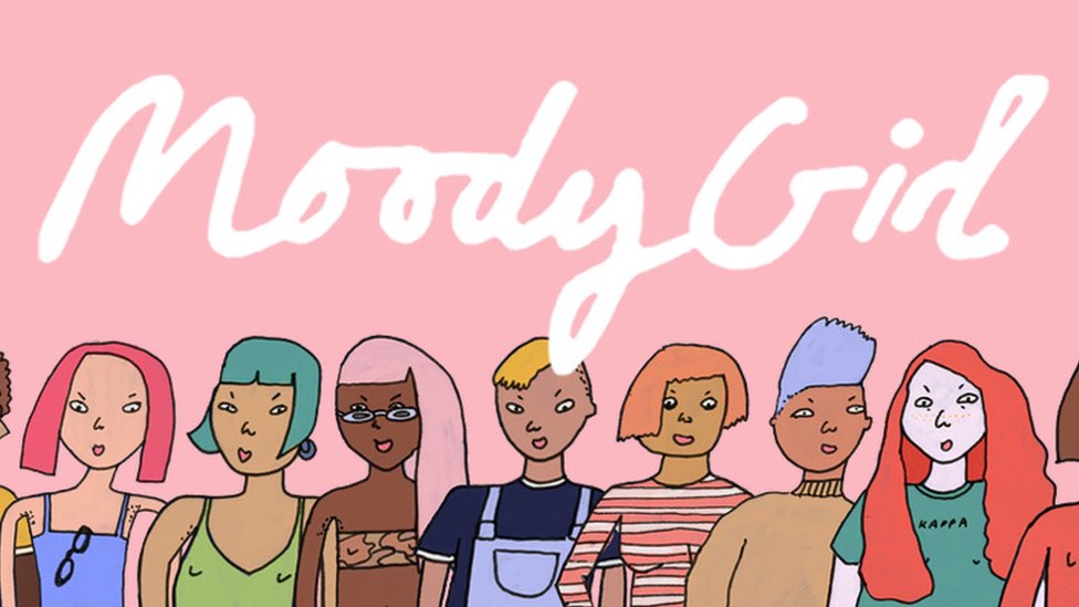 Логотип Moody Girl