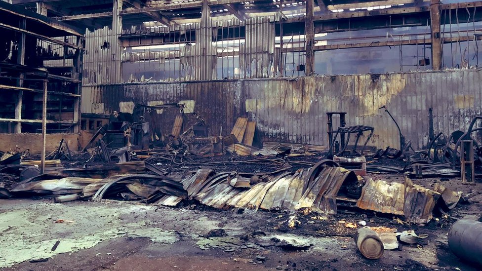 Bedfordshire business park fire was 'accidental' BBC News