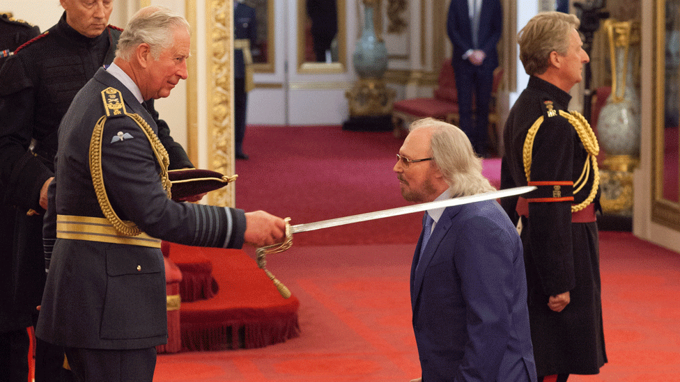 Arise Sir Barry Bee Gee Is Knighted c News