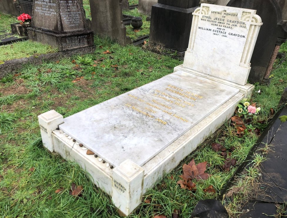 Jenazah Edith akhirnya dipindahkan untuk dikubur bersama ayah dan ibunya di Pemakaman Kota London.