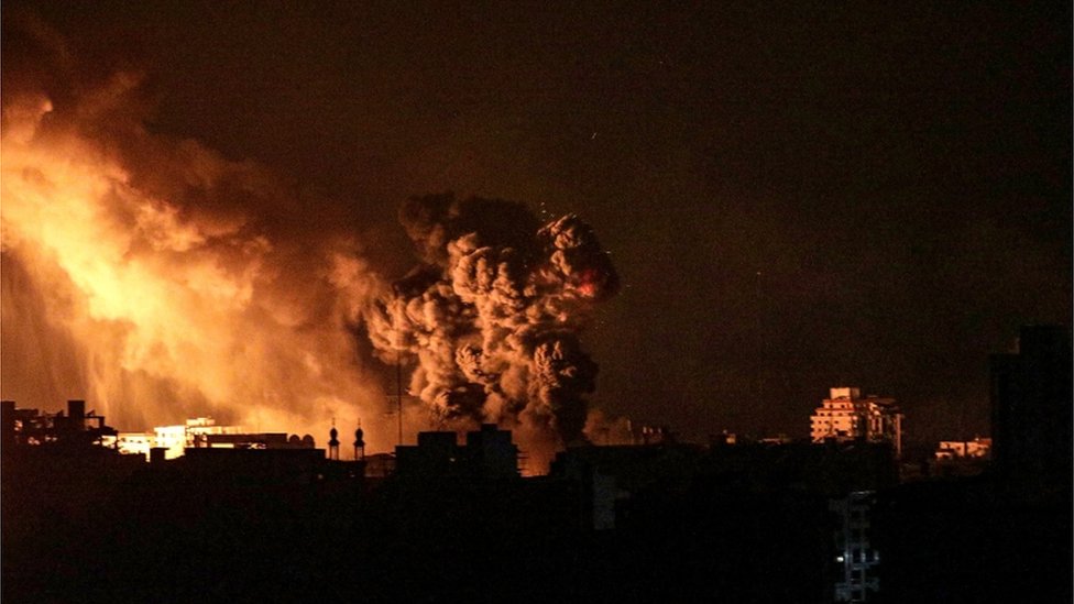 Gempuran militer Israel berlangsung di bagian utara Jalur Gaza, pada Minggu (05/11).