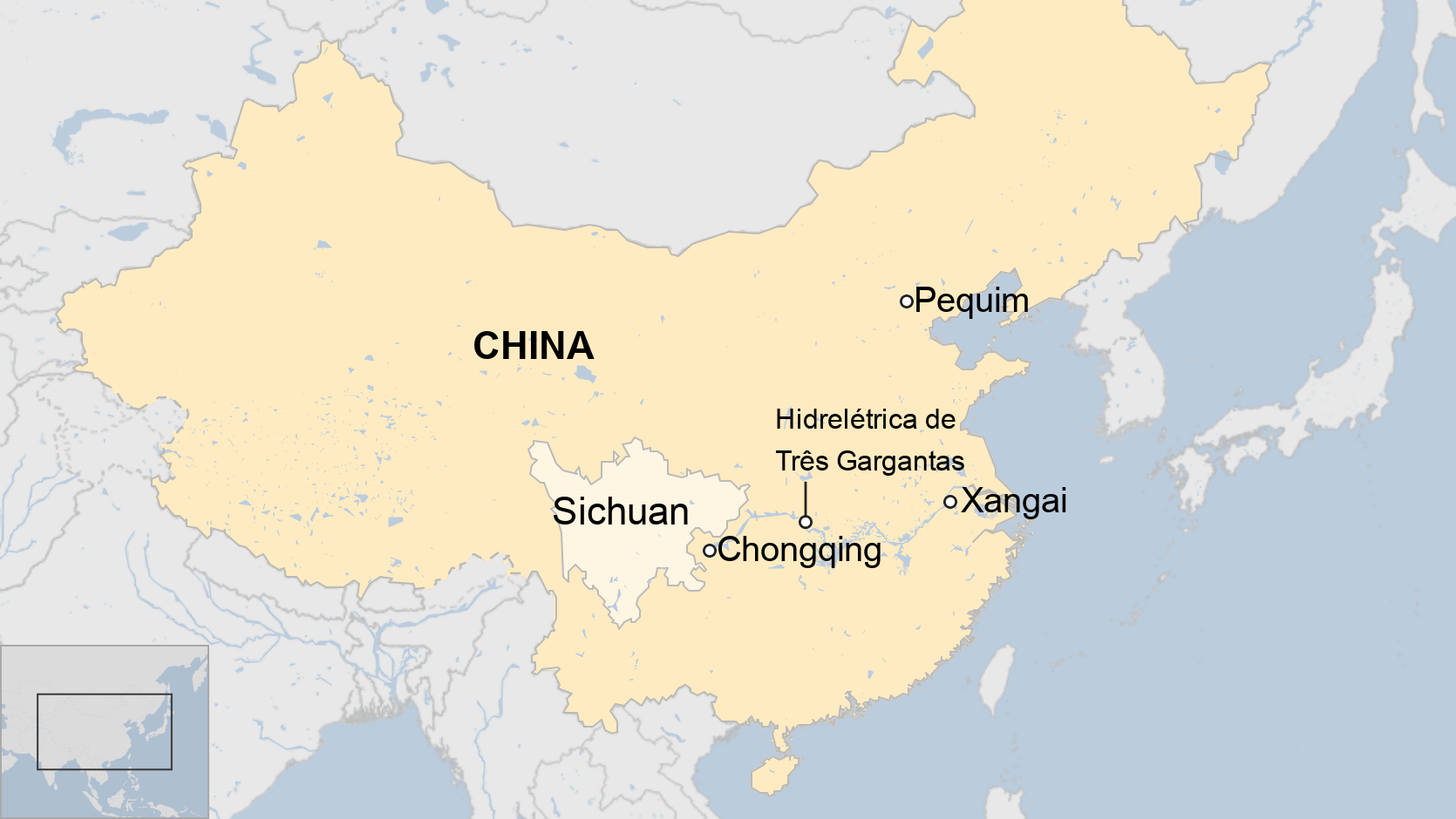 Mapa da China