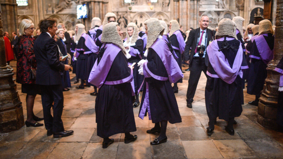 Судьи прибудут в Вестминстерское аббатство на церемонию судейства 1 октября 2019 года