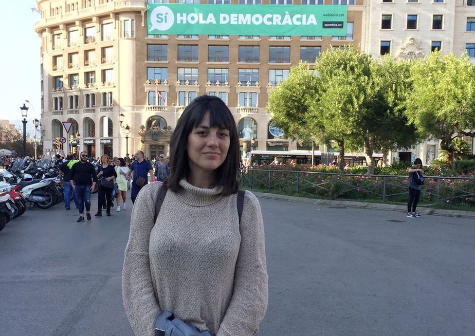 Natalia Bravo cuenta que desde que se aprobó la Ley del Referéndum se ha ido sintiendo cada vez más incómoda y desamparada. Natalia Bravo García