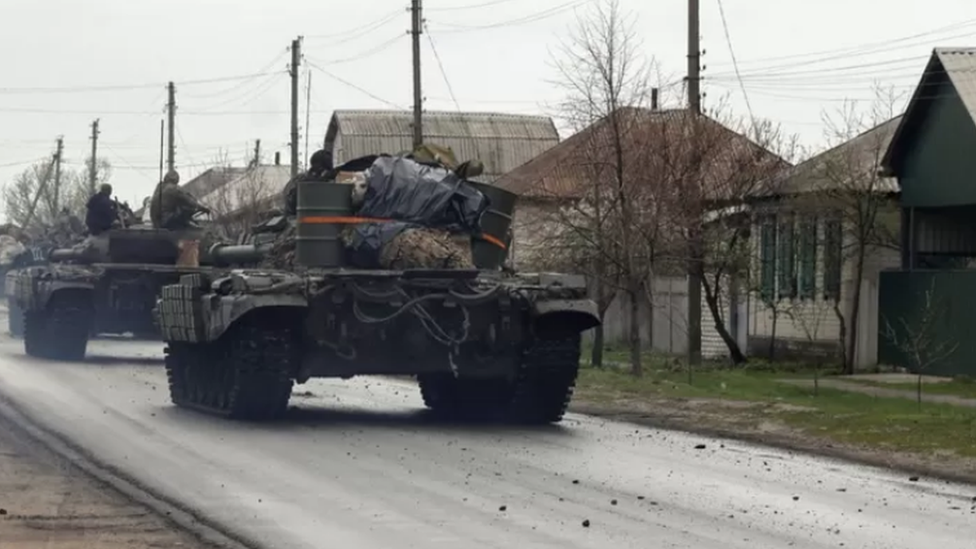 دبابات روسية في شرق أوكرانيا