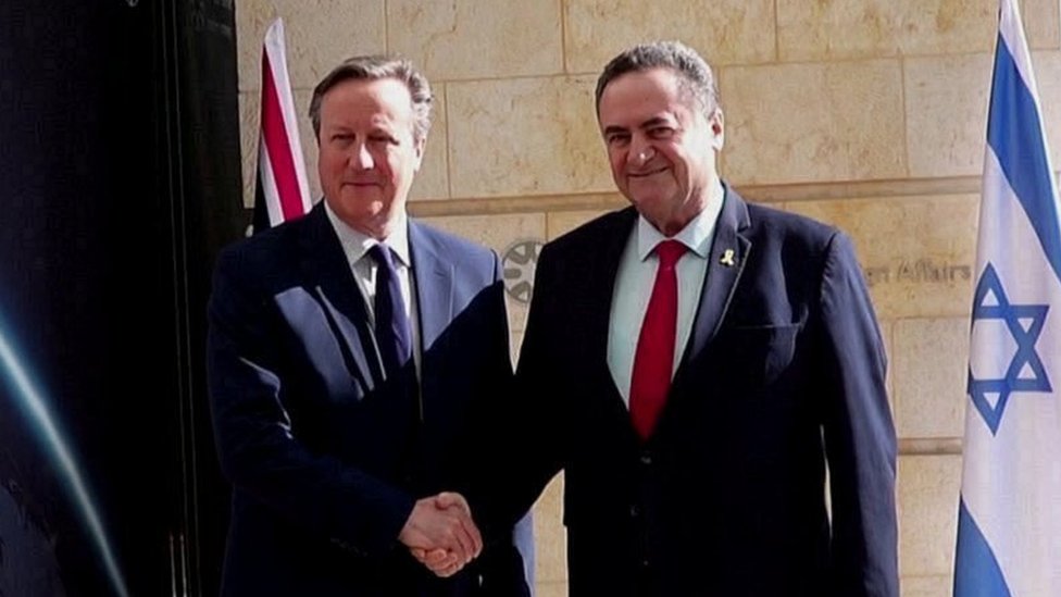 David Cameron holding talks in Israel to urge against war with Iran