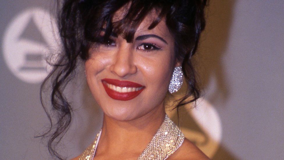 Selena Quintanilla en los premios Grammy de 1994.