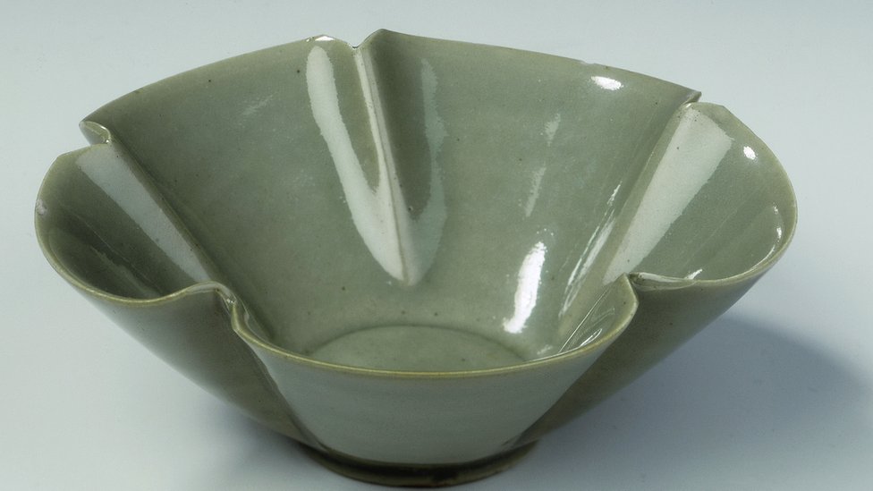 Vasija de celadón china del siglo X