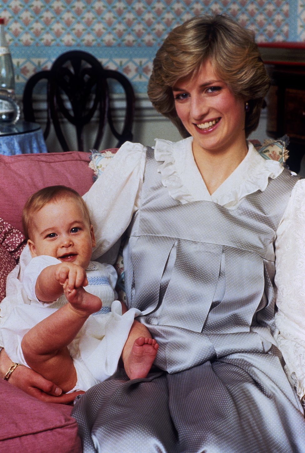 La princesa Diana con el príncipe William de bebé