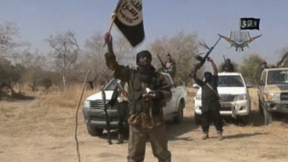Кадр из видеозаписи нигерийской исламистской экстремистской группировки «Боко Харам», сделанной 20 января 2015 г.
