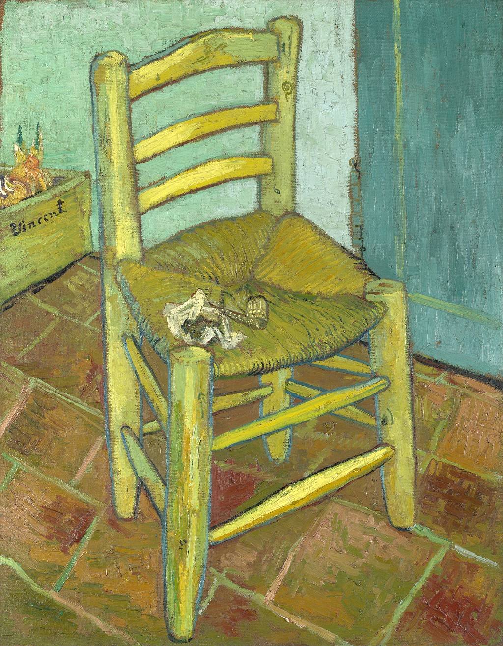"La silla de Van Gogh" de Vincent van Gogh, 1888. Galería Nacional, Londres, Reino Unido.