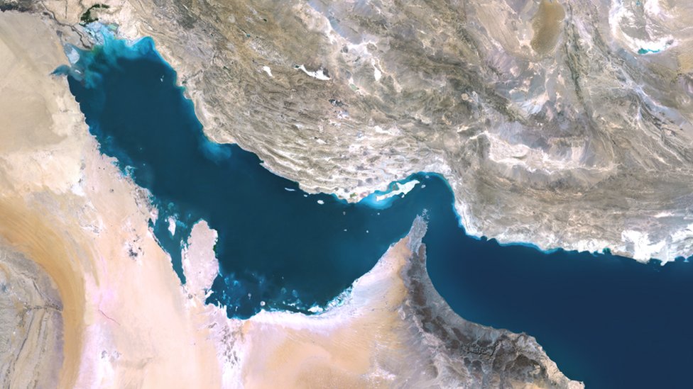 Basra Körfezi'nin uydudan görünümü