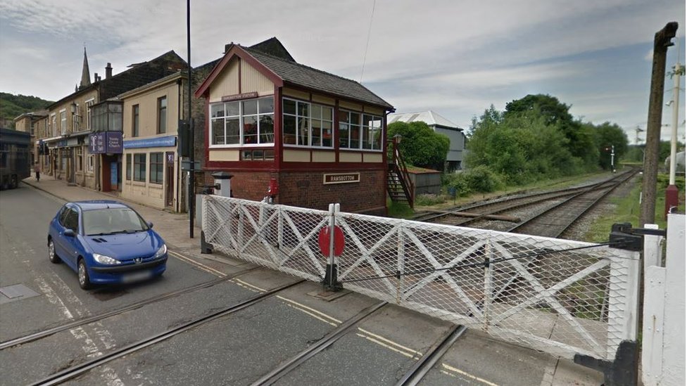 Ramsbottom Rail Crash Runaway Trolley Smashed Crossing Gate c News