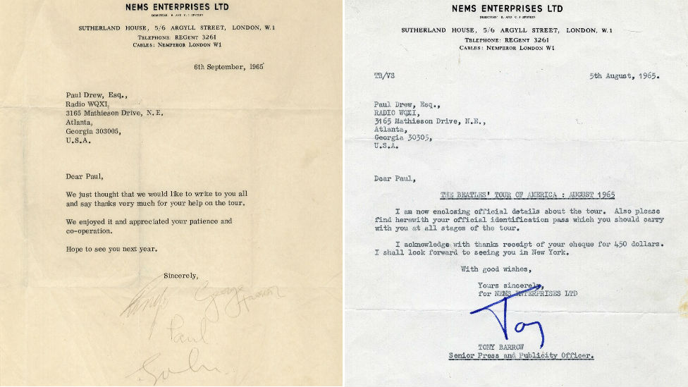 Beatles Rare Letter Signed By Fab Four Fetches 13 000 c News