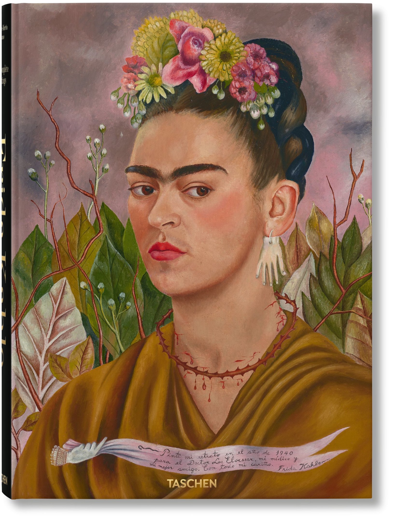 Carátula del libro Frida Kahlo: sus pinturas completas, de la editorial Taschen