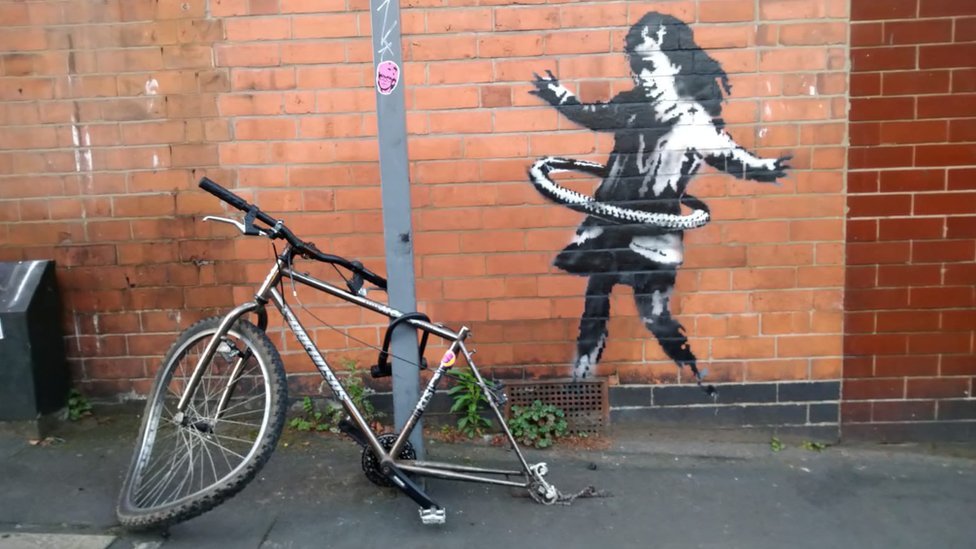 Una obra de Banksy en Notthingham