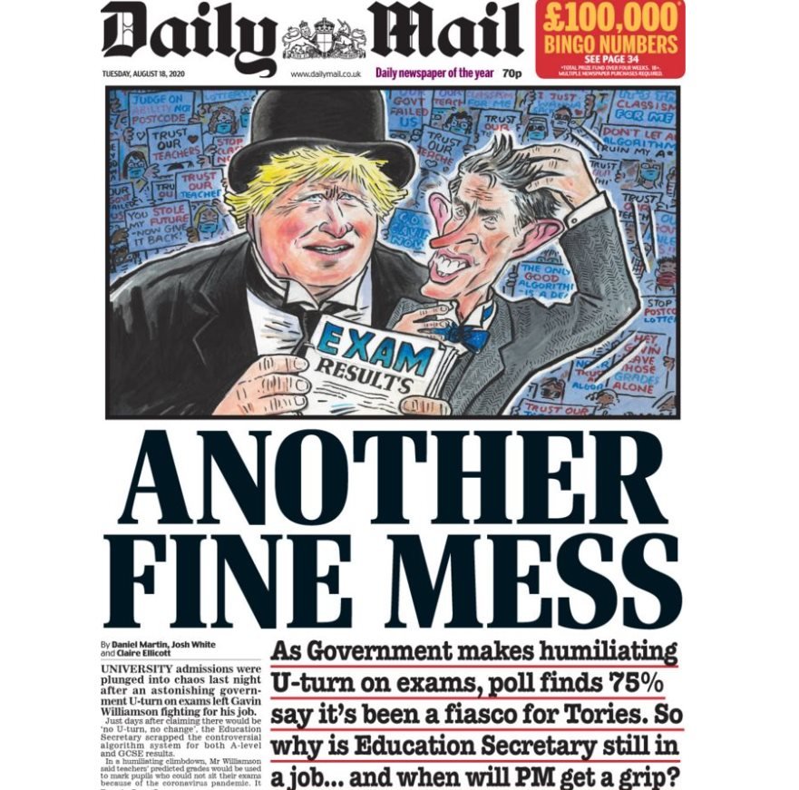 Первая страница Daily Mail