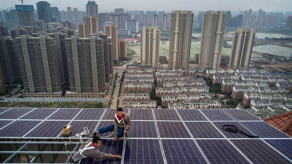 Future Energy China leads world in solar power production BBC News