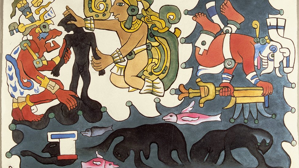 Obra: "La creación del universo", acuarela, Diego Rivera, 1931 Obra: "La creación del universo", acuarela, Diego Rivera, 1931