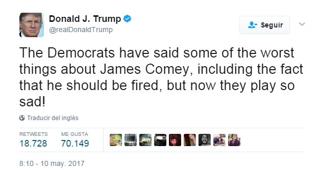 Tuit de Trump.