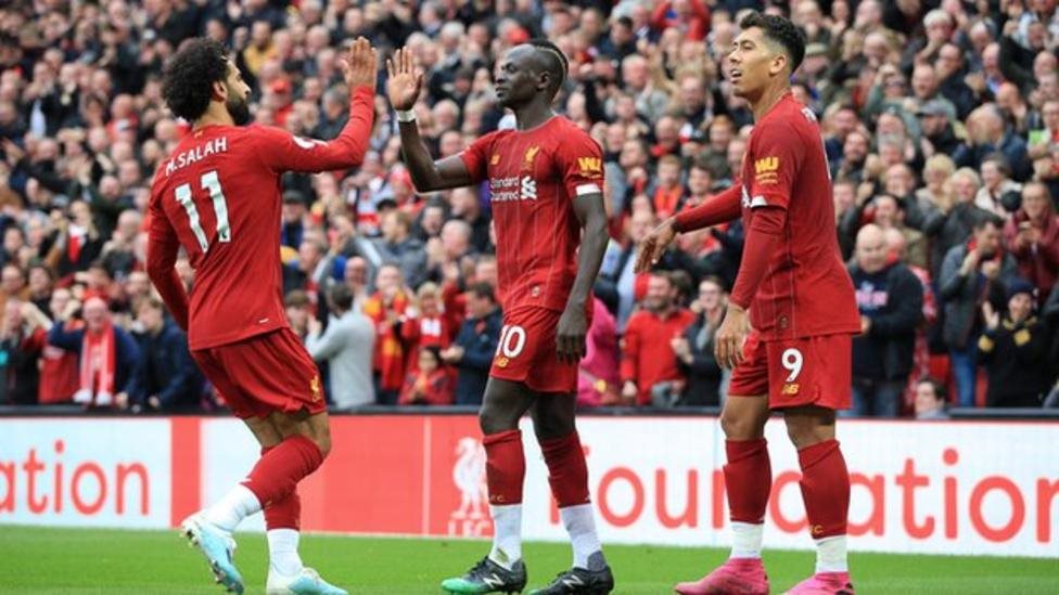 محمد صلاح، وساديو ماني وروبرتو فيرمينو