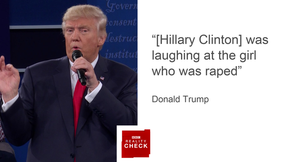 Reality Check Second Clinton V Trump Presidential Debate Bbc News