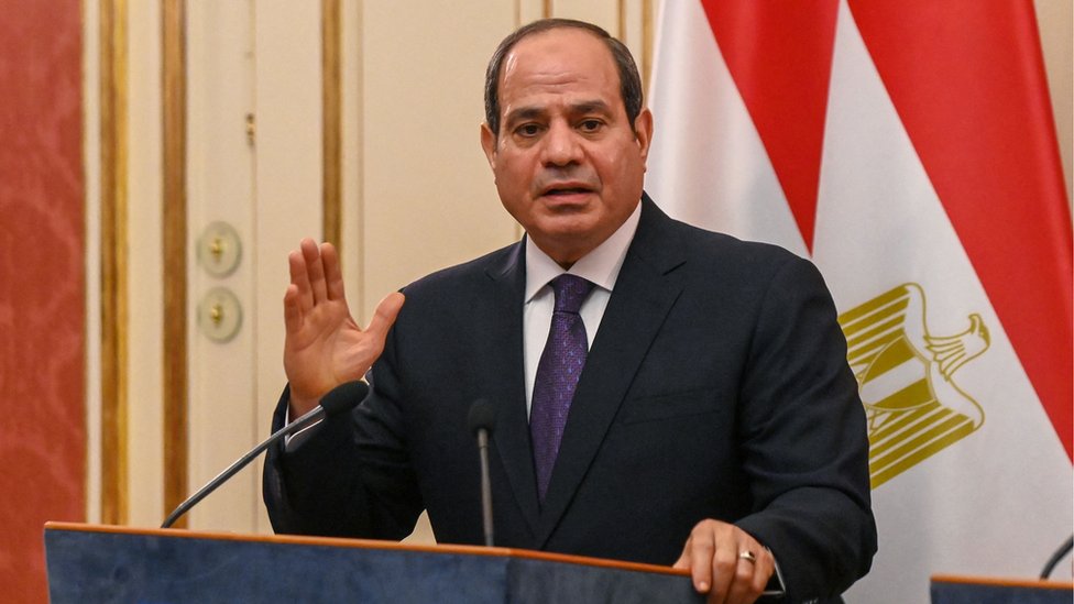 الرئيس المصري يعبر دوما عن رؤية مختلفة لقضية حقوق الإنسان في بلاده .