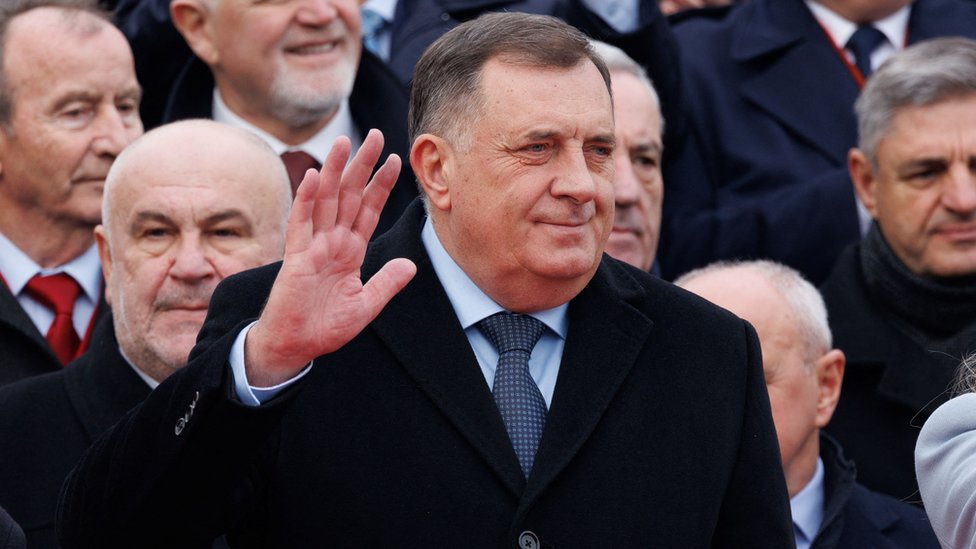 Milorad Dodik during the parade