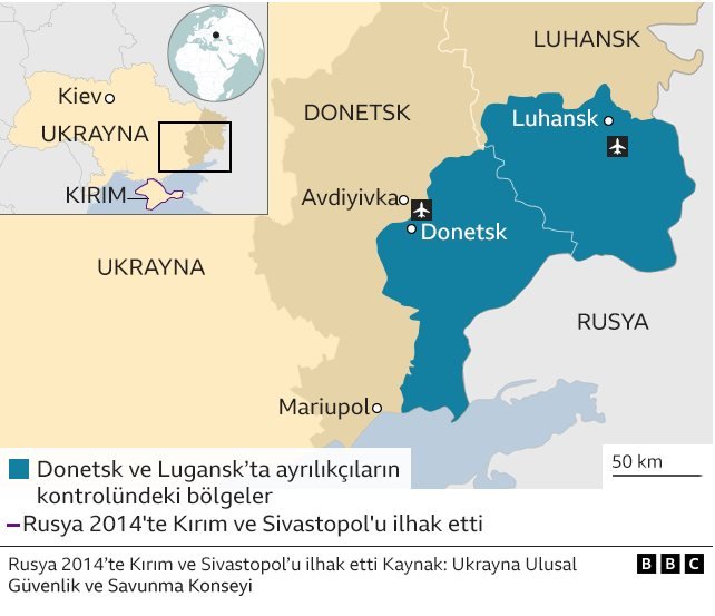 Rusya'nın tanıdığı Donetsk ve Luhansk nerede ve statüsü ne?