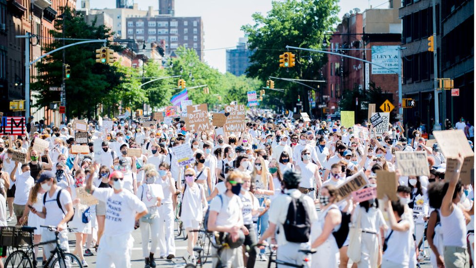 протесты Black Trans Lives Matter в Бруклине