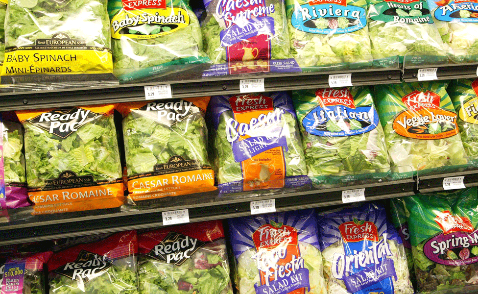 ¿Venderán verdura para hacer ensalada en el futuro o solo se conseguirán las ensaladas de paquete? Ensaladas de paquete