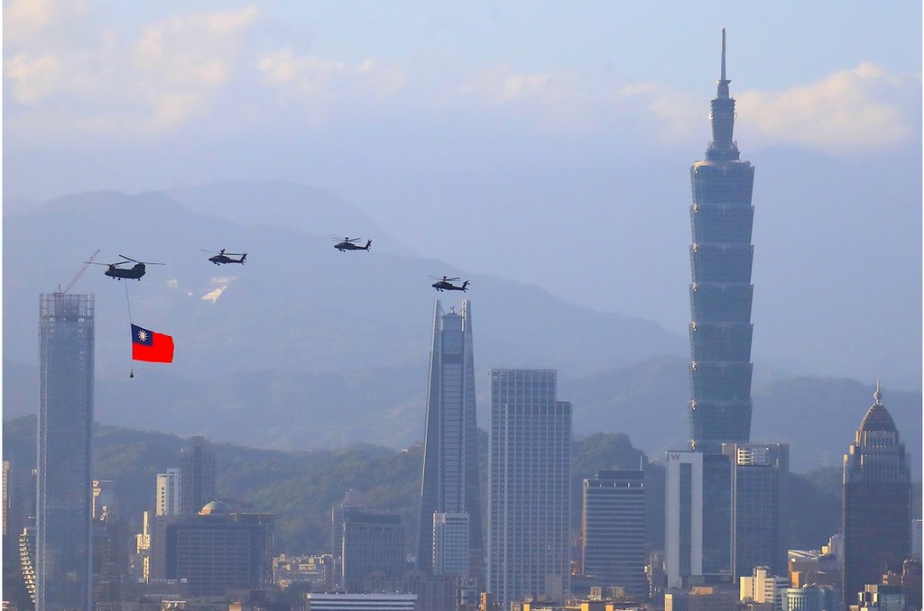 台北今年慶祝雙十節資料照片。