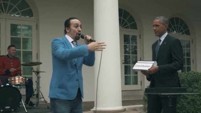 Lin-Manuel Miranda and Obama
