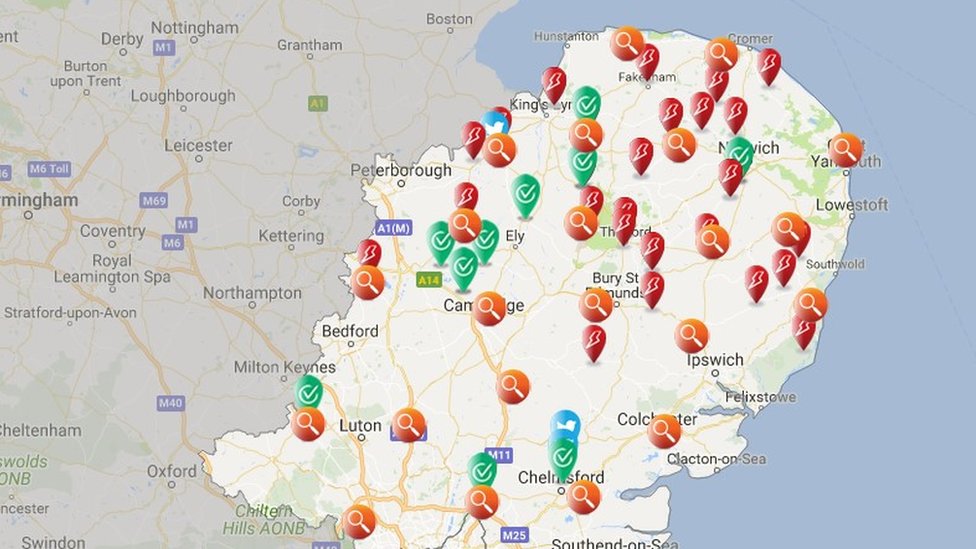 Norfolk gales Power cuts hit thousands of homes BBC News