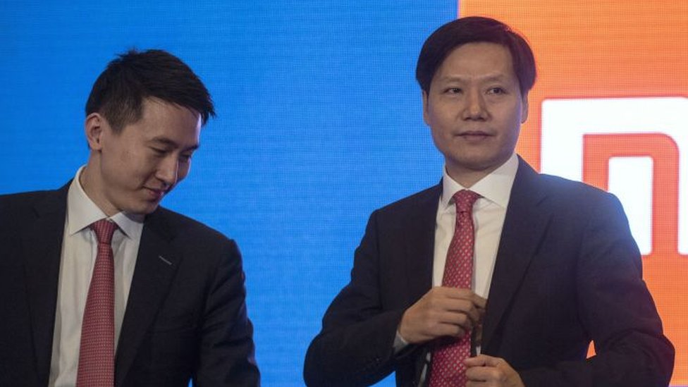 Chew junto al presidente de Xiaomi en 2018.